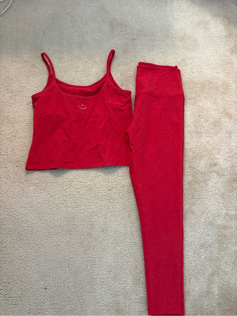 Beyond Yoga Red Workout Set - Picture 4 of 5